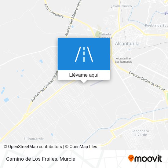 Mapa Camino de Los Frailes