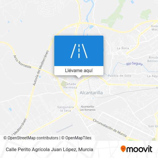 Mapa Calle Perito Agrícola Juan López