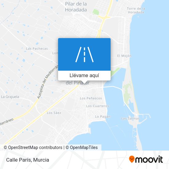 Mapa Calle París