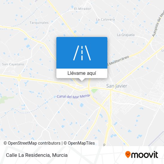 Mapa Calle La Residencia
