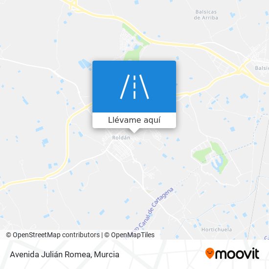 Mapa Avenida Julián Romea