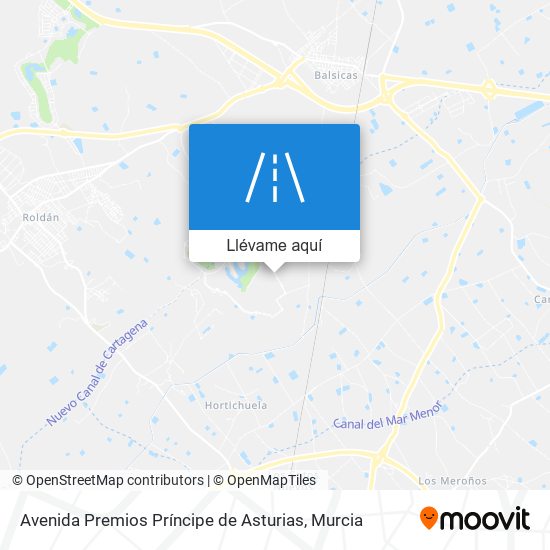 Mapa Avenida Premios Príncipe de Asturias