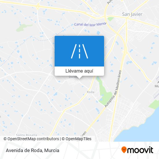 Mapa Avenida de Roda