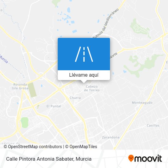 Mapa Calle Pintora Antonia Sabater