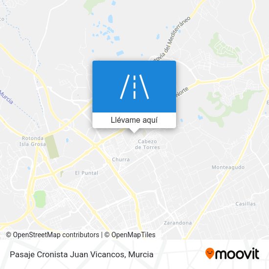 Mapa Pasaje Cronista Juan Vicancos
