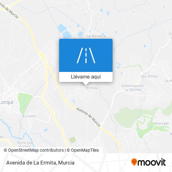 Mapa Avenida de La Ermita