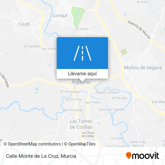 Mapa Calle Monte de La Cruz