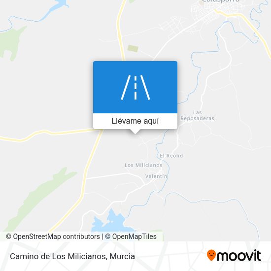 Mapa Camino de Los Milicianos