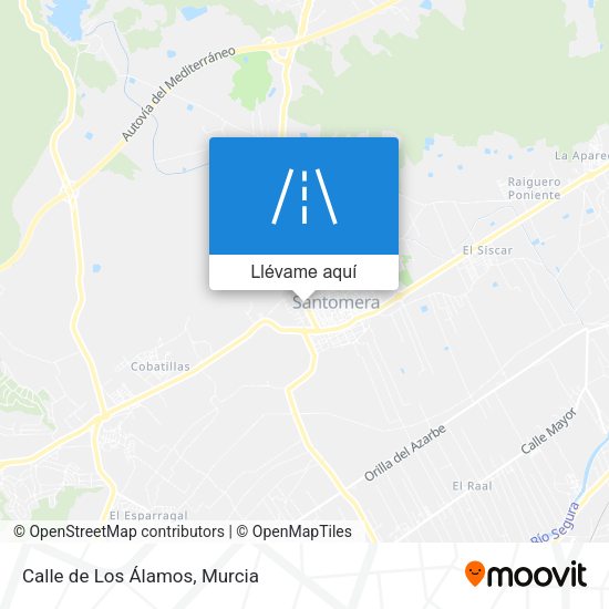 Mapa Calle de Los Álamos