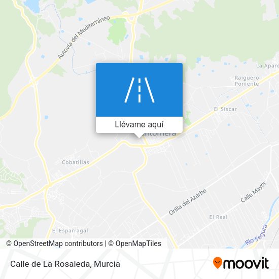 Mapa Calle de La Rosaleda