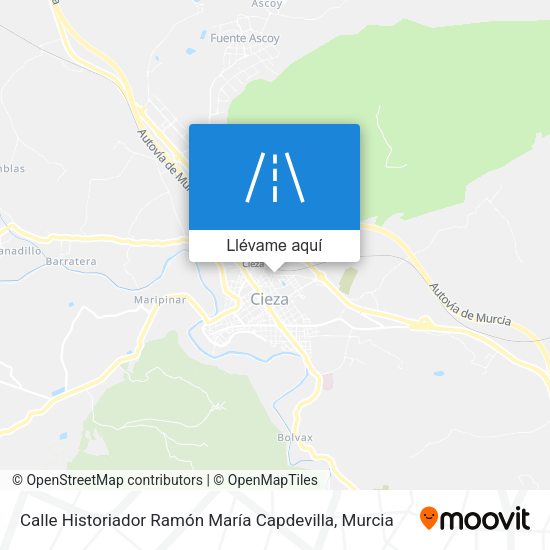 Mapa Calle Historiador Ramón María Capdevilla