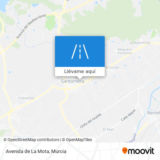 Mapa Avenida de La Mota