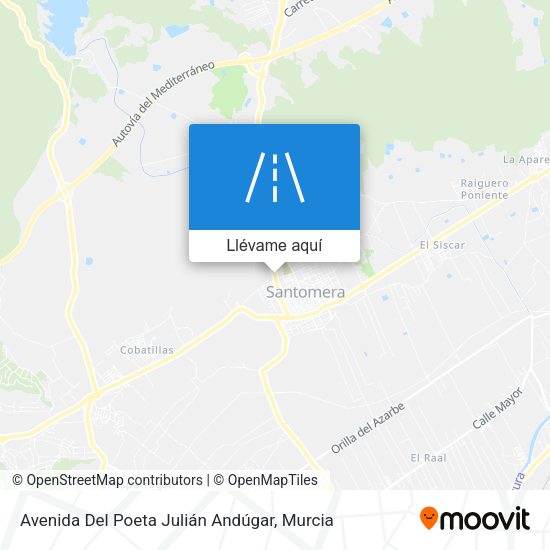 Mapa Avenida Del Poeta Julián Andúgar