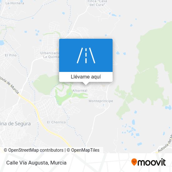 Mapa Calle Vía Augusta