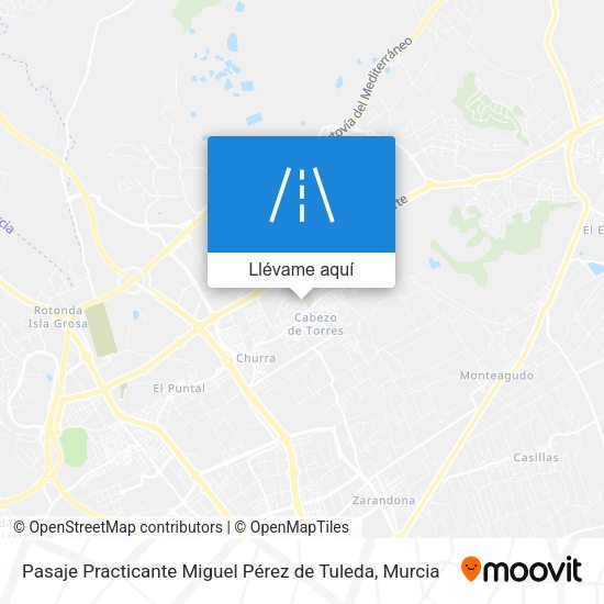 Mapa Pasaje Practicante Miguel Pérez de Tuleda
