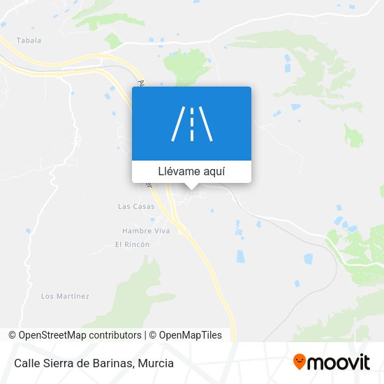 Mapa Calle Sierra de Barinas