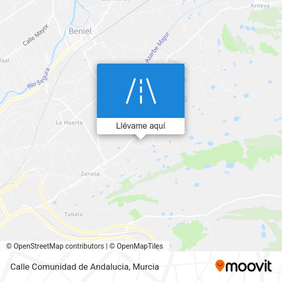 Mapa Calle Comunidad de Andalucia