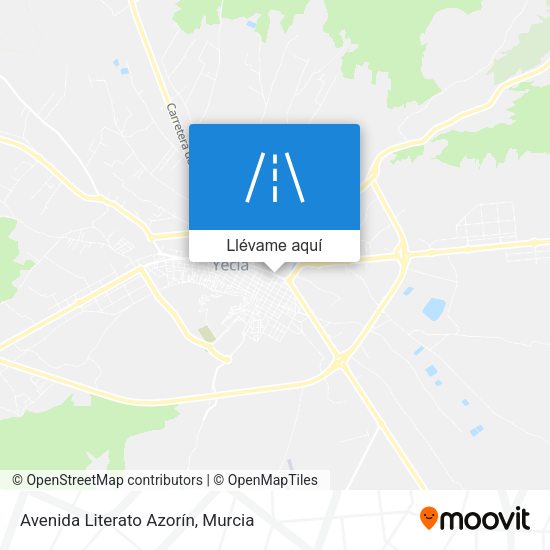 Mapa Avenida Literato Azorín