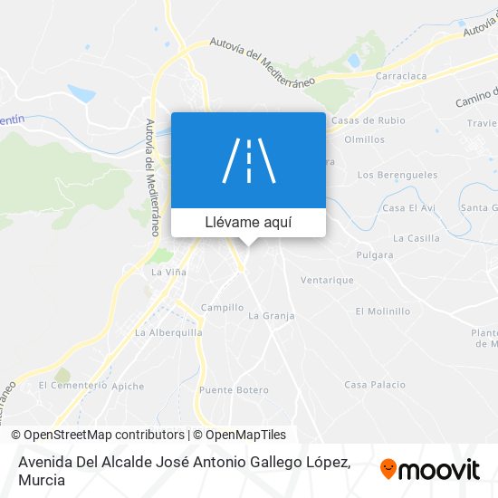 Mapa Avenida Del Alcalde José Antonio Gallego López