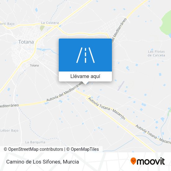 Mapa Camino de Los Sifones