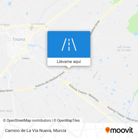 Mapa Camino de La Vía Nueva