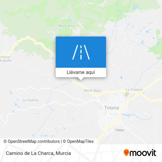 Mapa Camino de La Charca