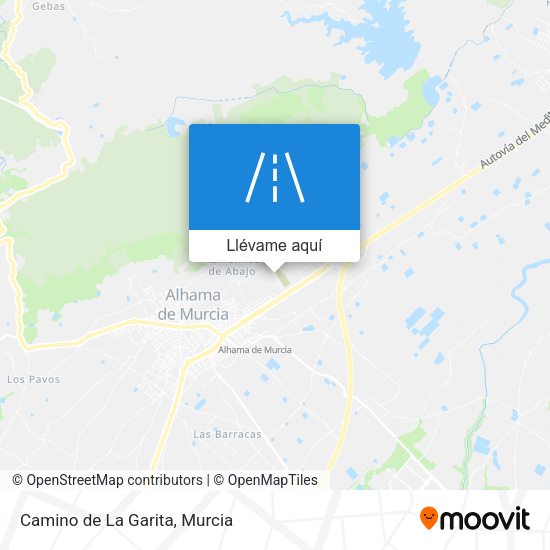 Mapa Camino de La Garita