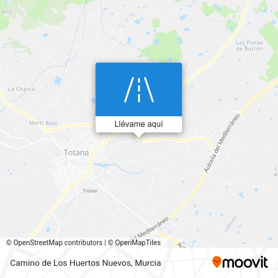 Mapa Camino de Los Huertos Nuevos