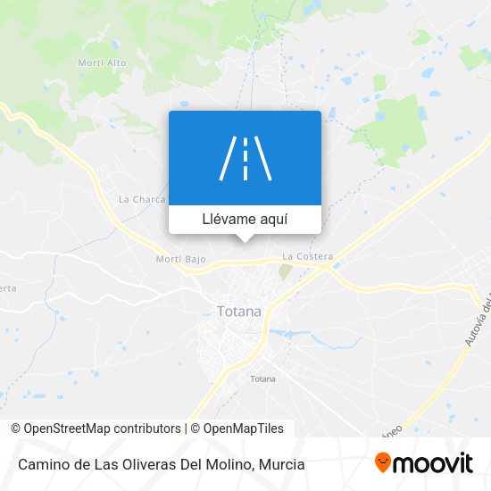 Mapa Camino de Las Oliveras Del Molino