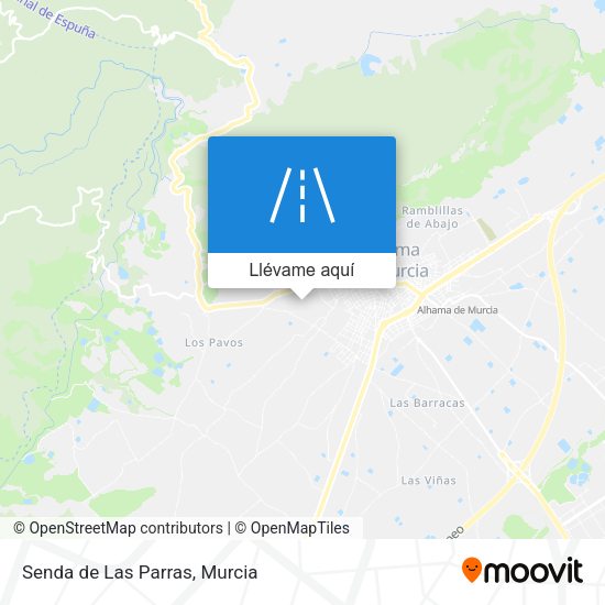 Mapa Senda de Las Parras