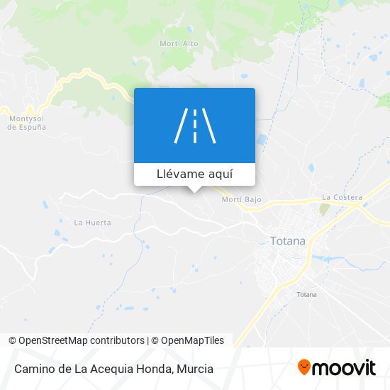 Mapa Camino de La Acequia Honda