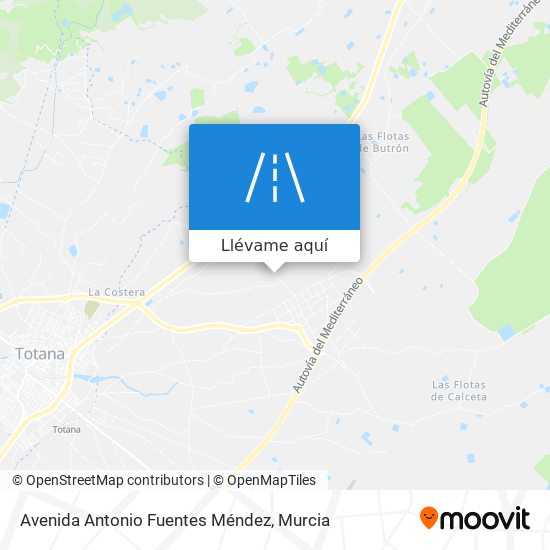 Mapa Avenida Antonio Fuentes Méndez