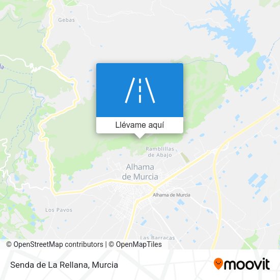 Mapa Senda de La Rellana