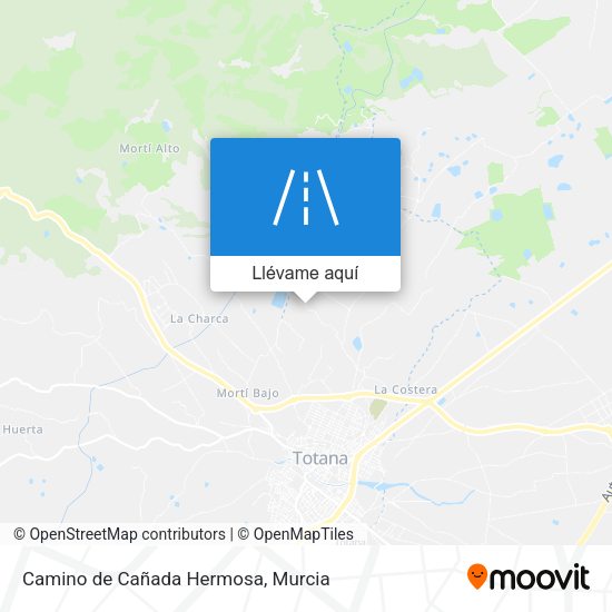 Mapa Camino de Cañada Hermosa