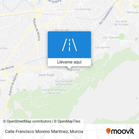 Mapa Calle Francisco Moreno Martínez
