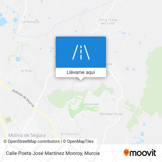 Mapa Calle Poeta José Martínez Monroy