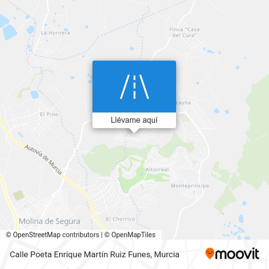 Mapa Calle Poeta Enrique Martín Ruiz Funes