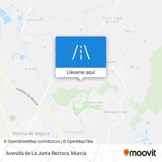 Mapa Avenida de La Junta Rectora