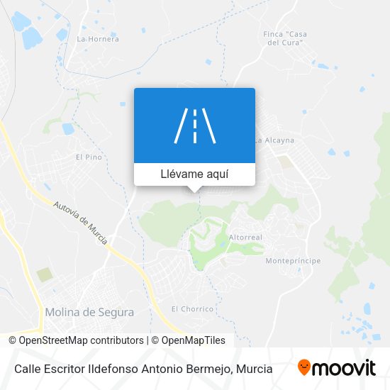 Mapa Calle Escritor Ildefonso Antonio Bermejo