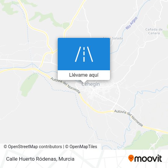 Mapa Calle Huerto Ródenas