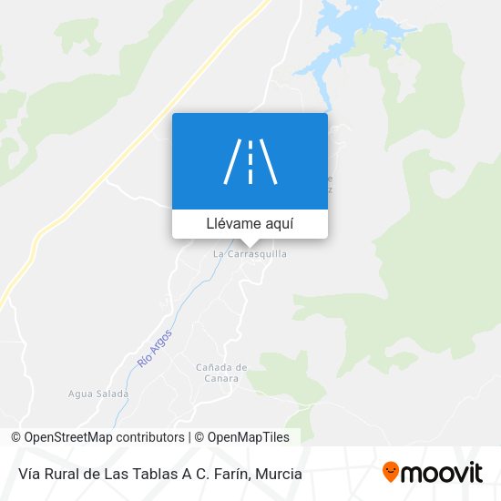 Mapa Vía Rural de Las Tablas A C. Farín