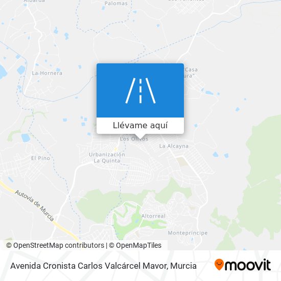 Mapa Avenida Cronista Carlos Valcárcel Mavor