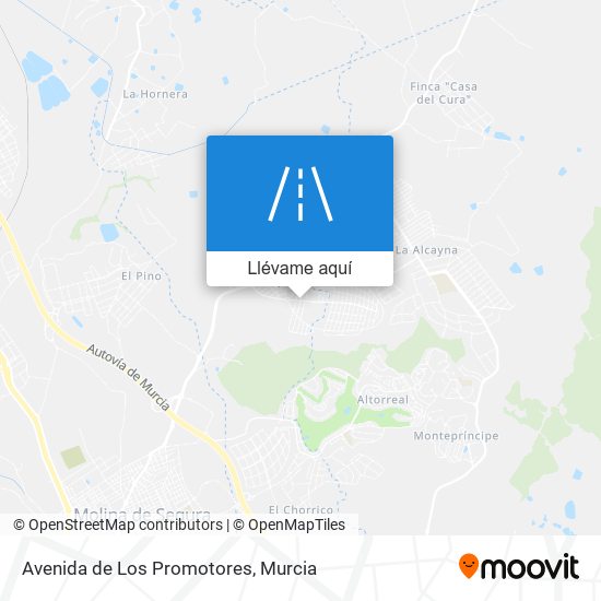 Mapa Avenida de Los Promotores