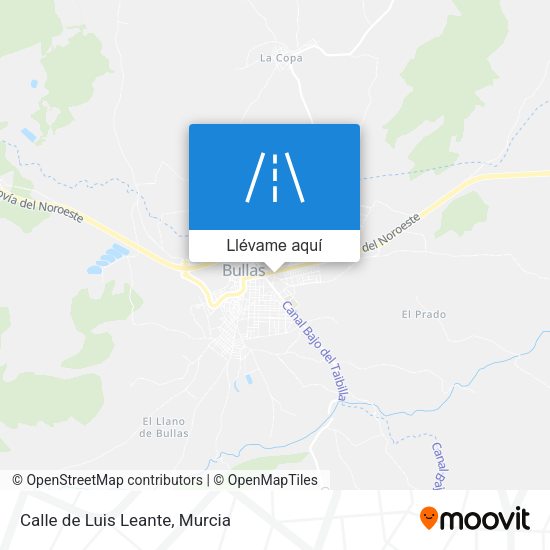 Mapa Calle de Luis Leante