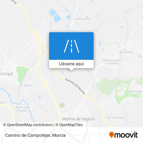 Mapa Camino de Campotéjar