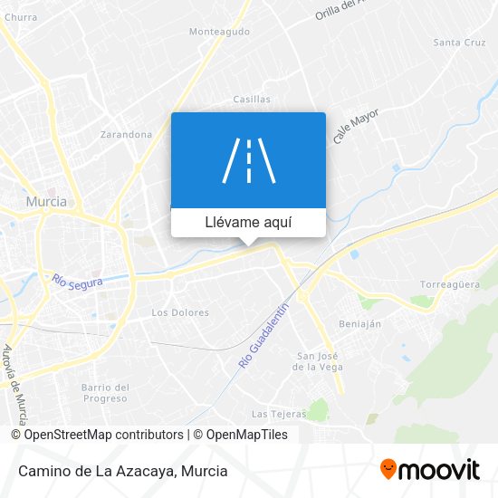 Mapa Camino de La Azacaya