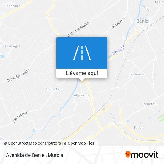 Mapa Avenida de Beniel