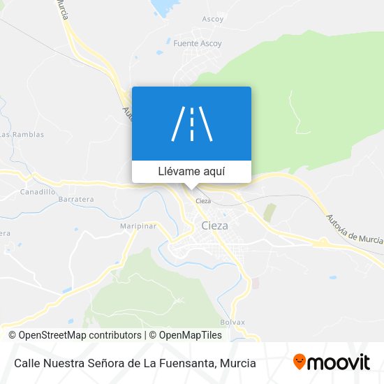 Mapa Calle Nuestra Señora de La Fuensanta