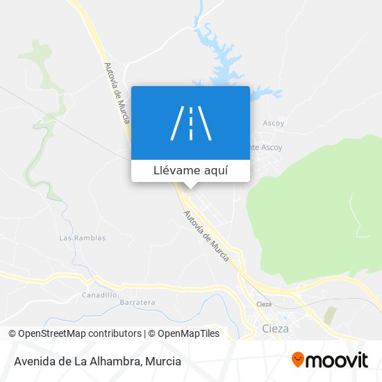 Mapa Avenida de La Alhambra