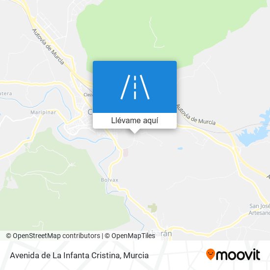 Mapa Avenida de La Infanta Cristina